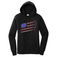 Fighter Jets With Usa American Flag 4th Of July Celebration Women's Pullover Hoodie