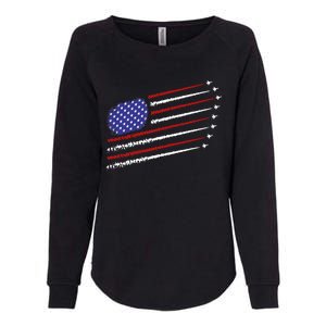 Fighter Jets With Usa American Flag 4th Of July Celebration Womens California Wash Sweatshirt