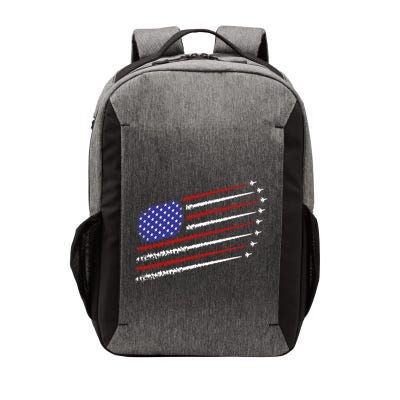 Fighter Jets With Usa American Flag 4th Of July Celebration Vector Backpack