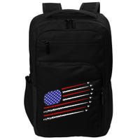 Fighter Jets With USA American Flag 4th Of July Celebration Impact Tech Backpack