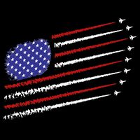 Fighter Jets With USA American Flag 4th Of July Celebration Impact Tech Backpack
