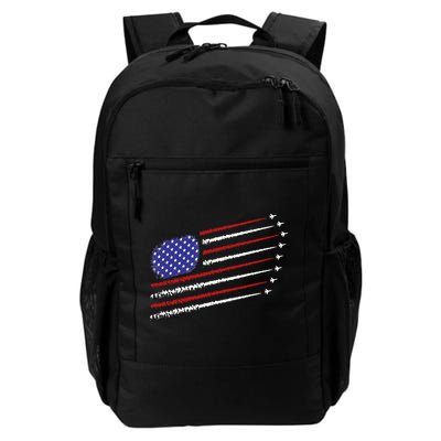 Fighter Jets With USA American Flag 4th Of July Celebration Backpack