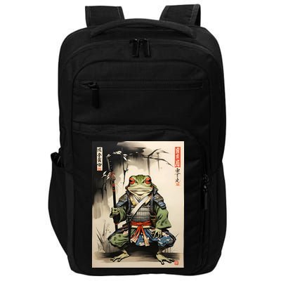 Frog Japanese Woodblock Impact Tech Backpack