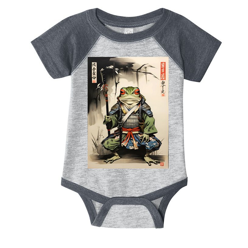 Frog Japanese Woodblock Infant Baby Jersey Bodysuit
