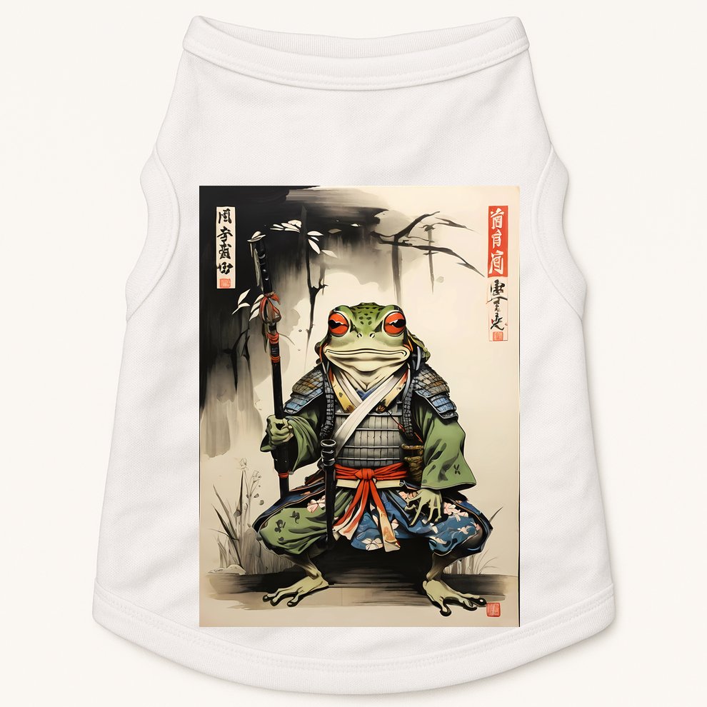 Frog Japanese Woodblock Doggie Tank