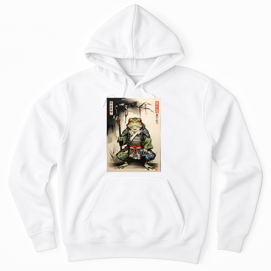 Frog Japanese Woodblock Hoodie