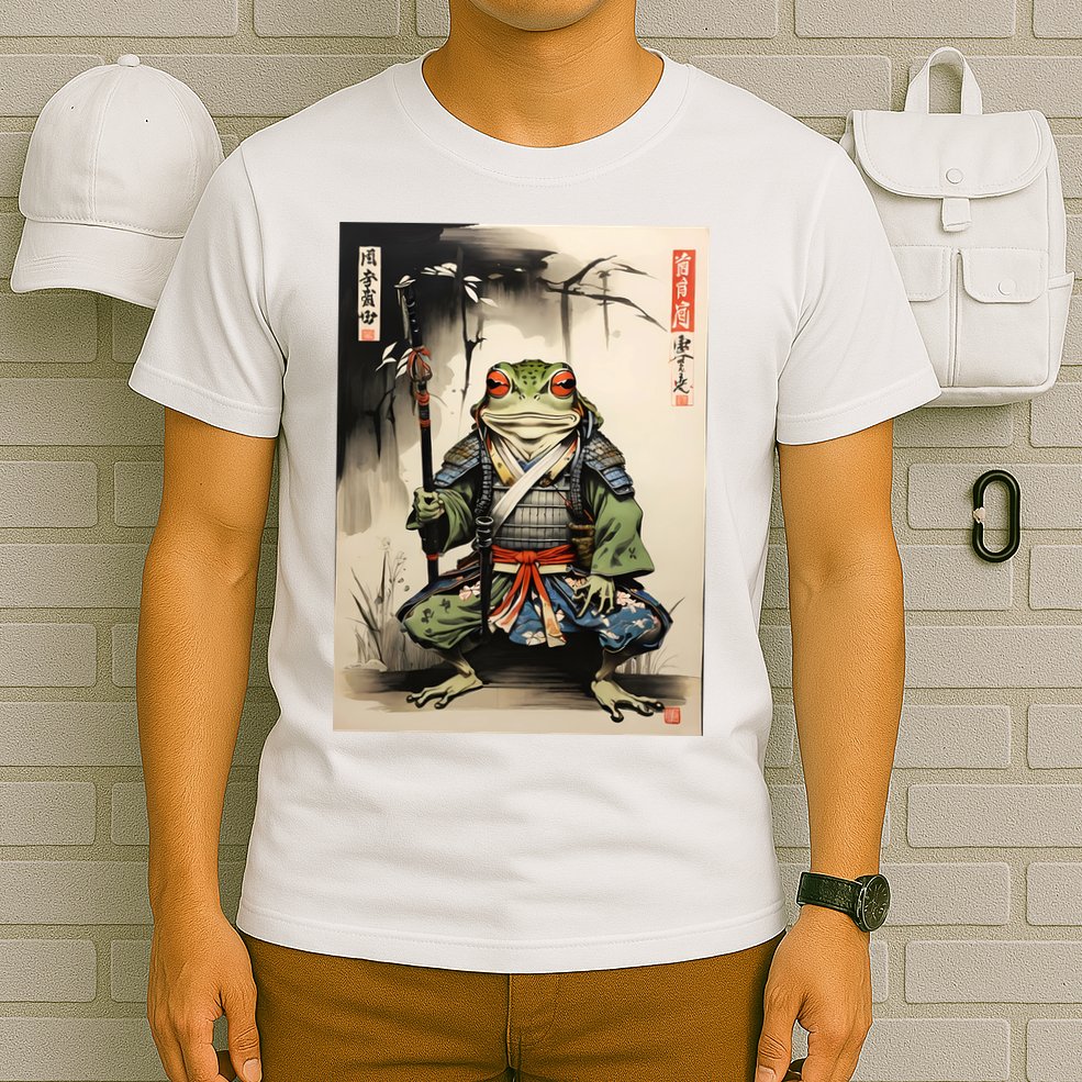 Frog Japanese Woodblock T-Shirt