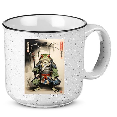 Frog Japanese Woodblock 15oz Campfire Ceramic Mug