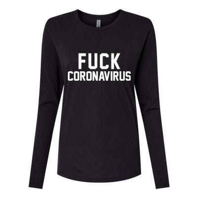 F**k Coronavirus Fight Womens Cotton Relaxed Long Sleeve T-Shirt