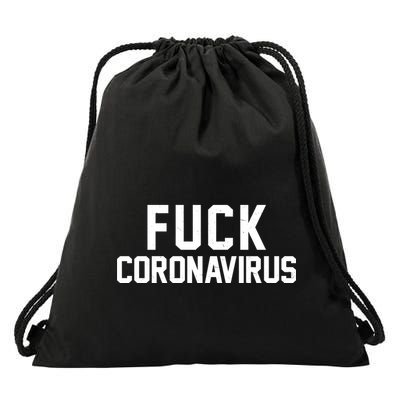 F**k Coronavirus Fight Drawstring Bag