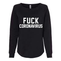 F**k Coronavirus Fight Womens California Wash Sweatshirt