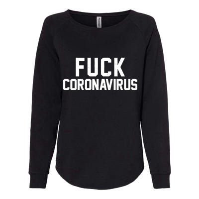 F**k Coronavirus Fight Womens California Wash Sweatshirt