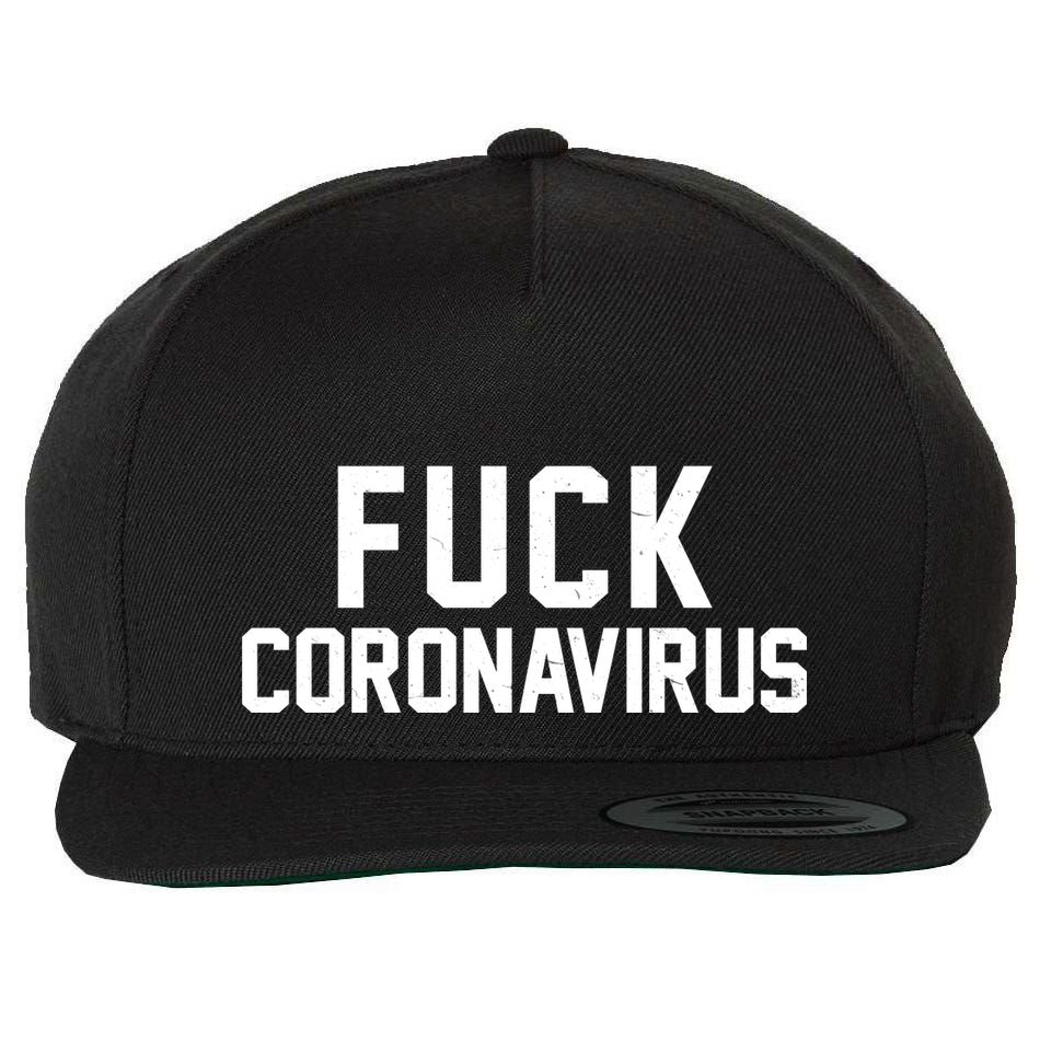 F**k Coronavirus Fight Wool Snapback Cap