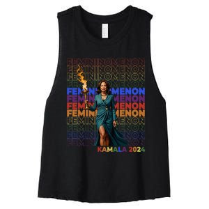 Femininomenon Kamala 2024 Women's Racerback Cropped Tank