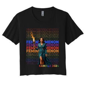 Femininomenon Kamala 2024 Women's Crop Top Tee