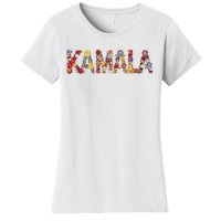 Floral Kamala 2024 Feminine First Female President Women's T-Shirt