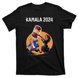 Funny Kamala 2024 Prosecutor Vs Felon Harris Trump Election T-Shirt