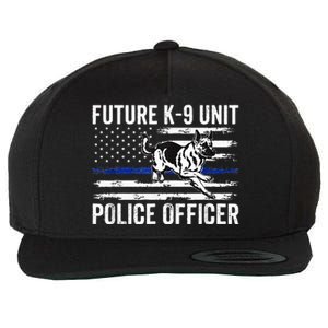 Future K 9 Unit Police Officer Proud Law Enforcement Wool Snapback Cap