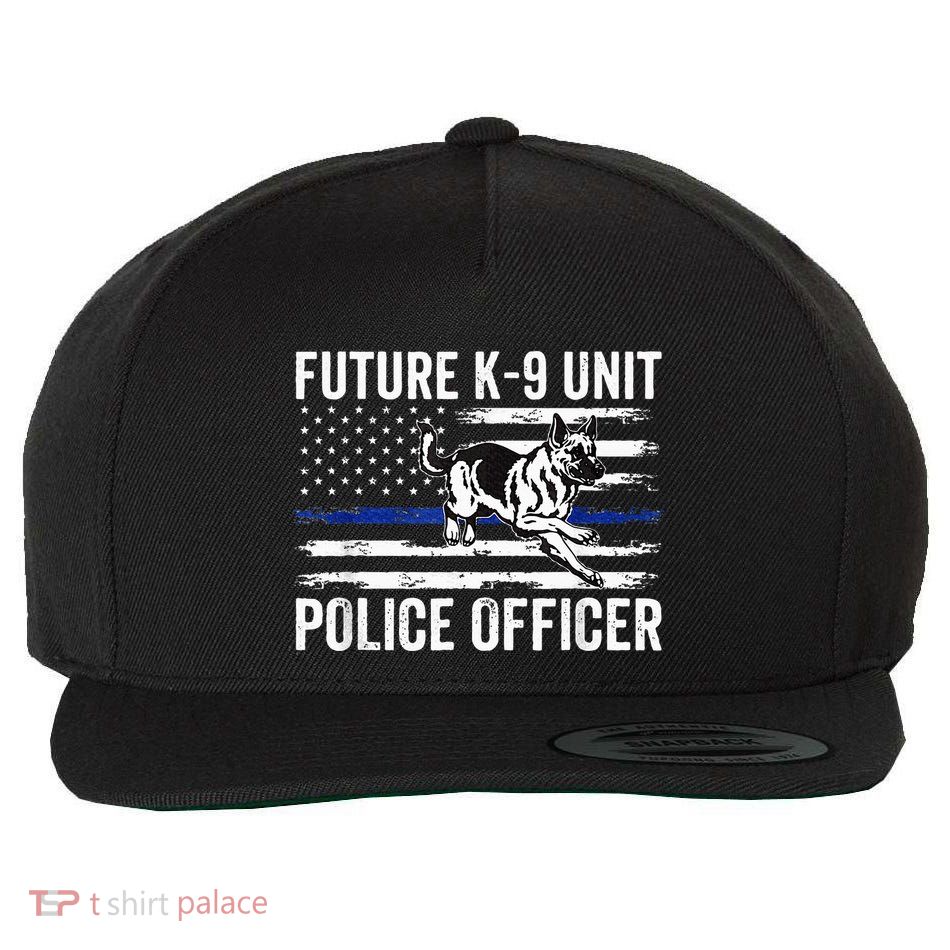 Future K 9 Unit Police Officer Proud Law Enforcement Wool Snapback Cap