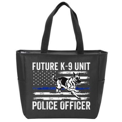 Future K 9 Unit Police Officer Proud Law Enforcement Zip Tote Bag