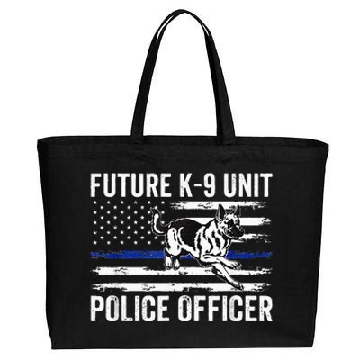 Future K 9 Unit Police Officer Proud Law Enforcement Cotton Canvas Jumbo Tote