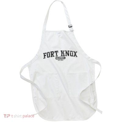Fort Knox Alumni, Retro Army Base, Kentucky Full-Length Apron With Pockets