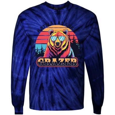 Funny Katmai Alaska Grazer Vintage Fat Bear Week 2024 Tie-Dye Long Sleeve Shirt