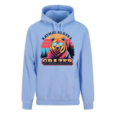 Funny Katmai Alaska Grazer Vintage Fat Bear Week 2024 Unisex Surf Hoodie