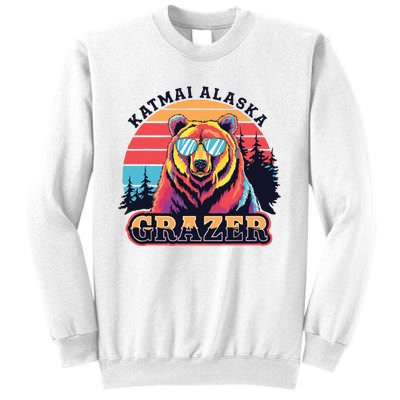 Funny Katmai Alaska Grazer Vintage Fat Bear Week 2024 Sweatshirt