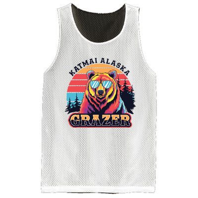 Funny Katmai Alaska Grazer Vintage Fat Bear Week 2024 Mesh Reversible Basketball Jersey Tank