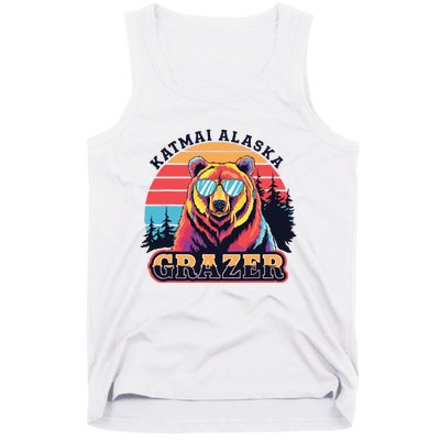 Funny Katmai Alaska Grazer Vintage Fat Bear Week 2024 Tank Top