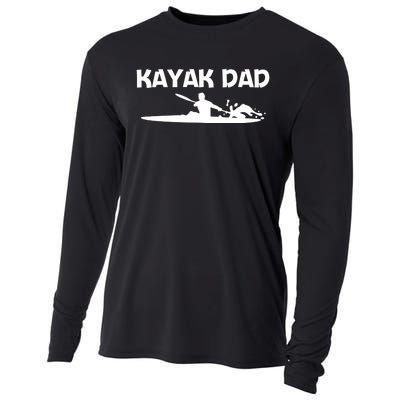 Funny Kayak Art For Dad Papa Kayaking Paddling Canoe Kayaks Funny Gift Cooling Performance Long Sleeve Crew