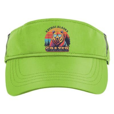 Funny Katmai Alaska Grazer Vintage Fat Bear Week 2024 Adult Drive Performance Visor