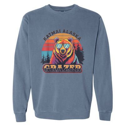 Funny Katmai Alaska Grazer Vintage Fat Bear Week 2024 Garment-Dyed Sweatshirt