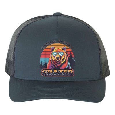 Funny Katmai Alaska Grazer Vintage Fat Bear Week 2024 Yupoong Adult 5-Panel Trucker Hat