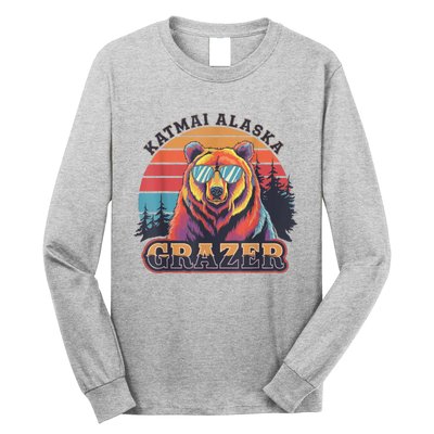 Funny Katmai Alaska Grazer Vintage Fat Bear Week 2024 Long Sleeve Shirt