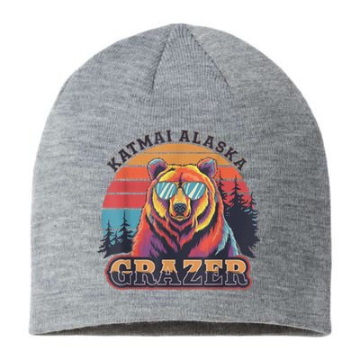 Funny Katmai Alaska Grazer Vintage Fat Bear Week 2024 Sustainable Beanie