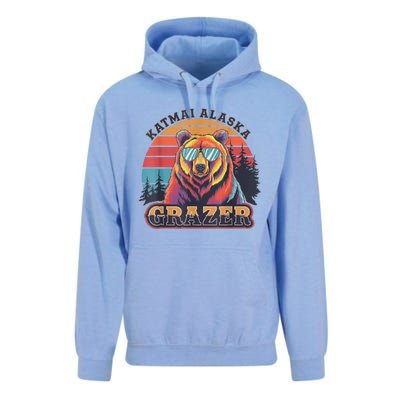 Funny Katmai Alaska Grazer Vintage Fat Bear Week 2024 Unisex Surf Hoodie