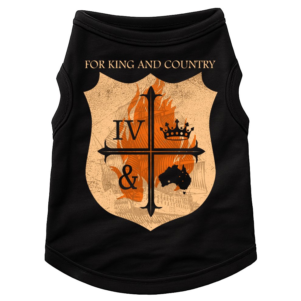For King And Country Crest Friend Doggie Tank