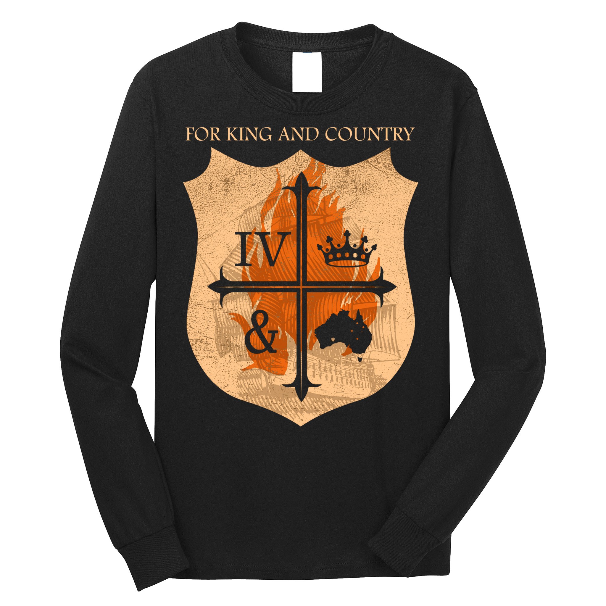 For King And Country Crest Friend Long Sleeve Shirt