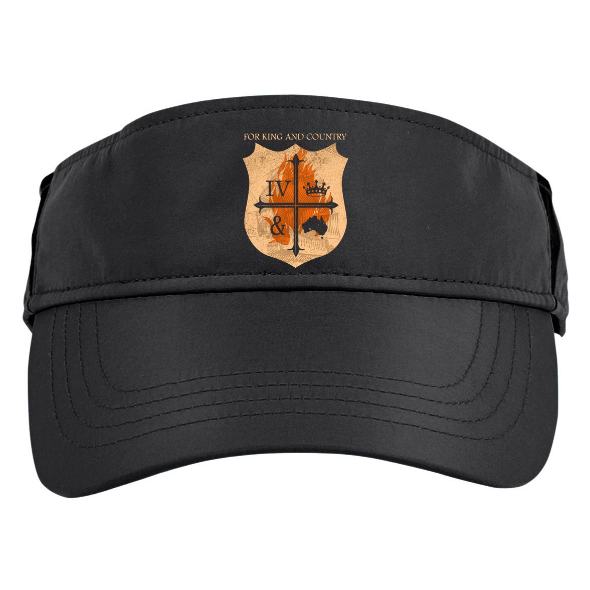 For King And Country Crest Friend Adult Drive Performance Visor