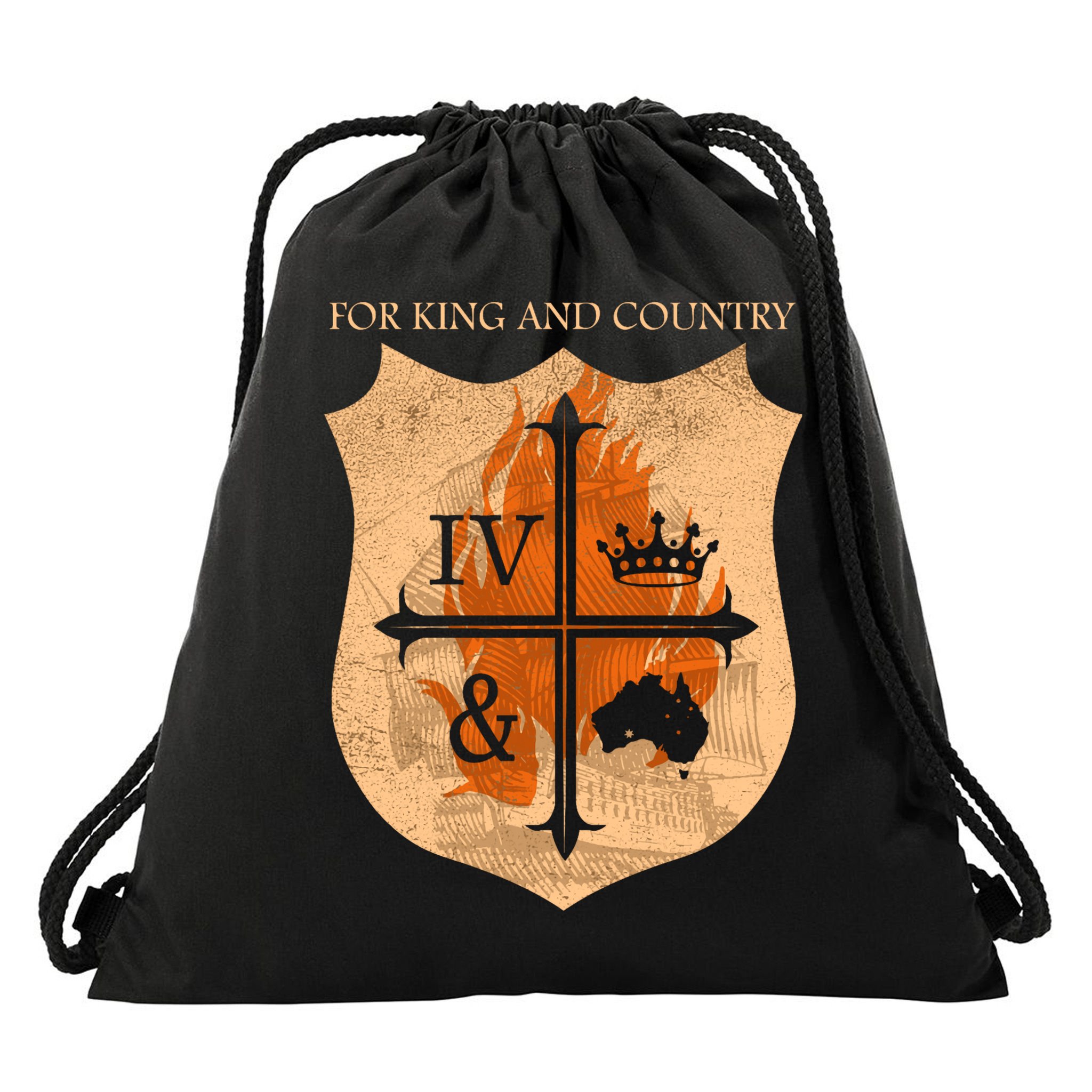 For King And Country Crest Friend Drawstring Bag