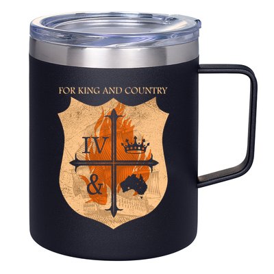 For King And Country Crest Friend 12oz Stainless Steel Coffee Mug