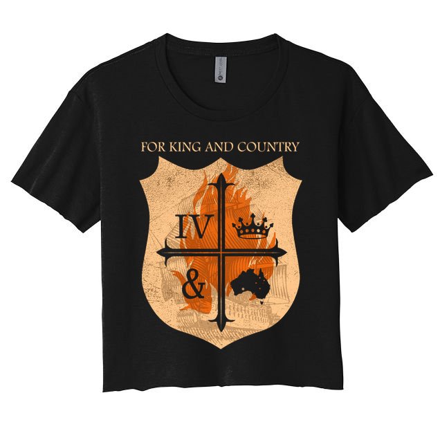 For King And Country Crest Friend Crop Top