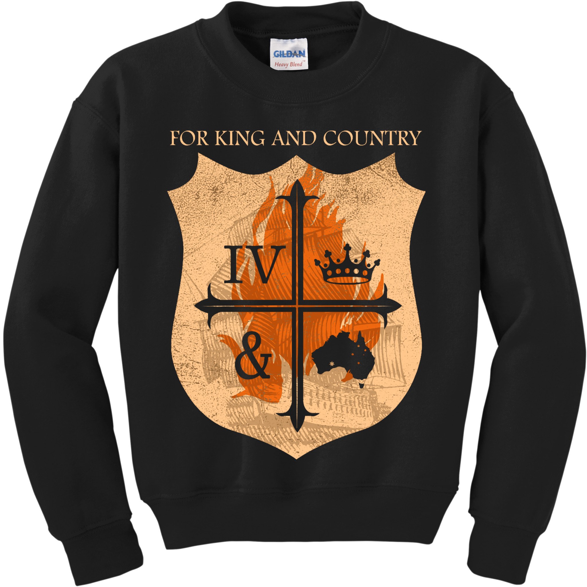 For King And Country Crest Friend Kids Sweatshirt