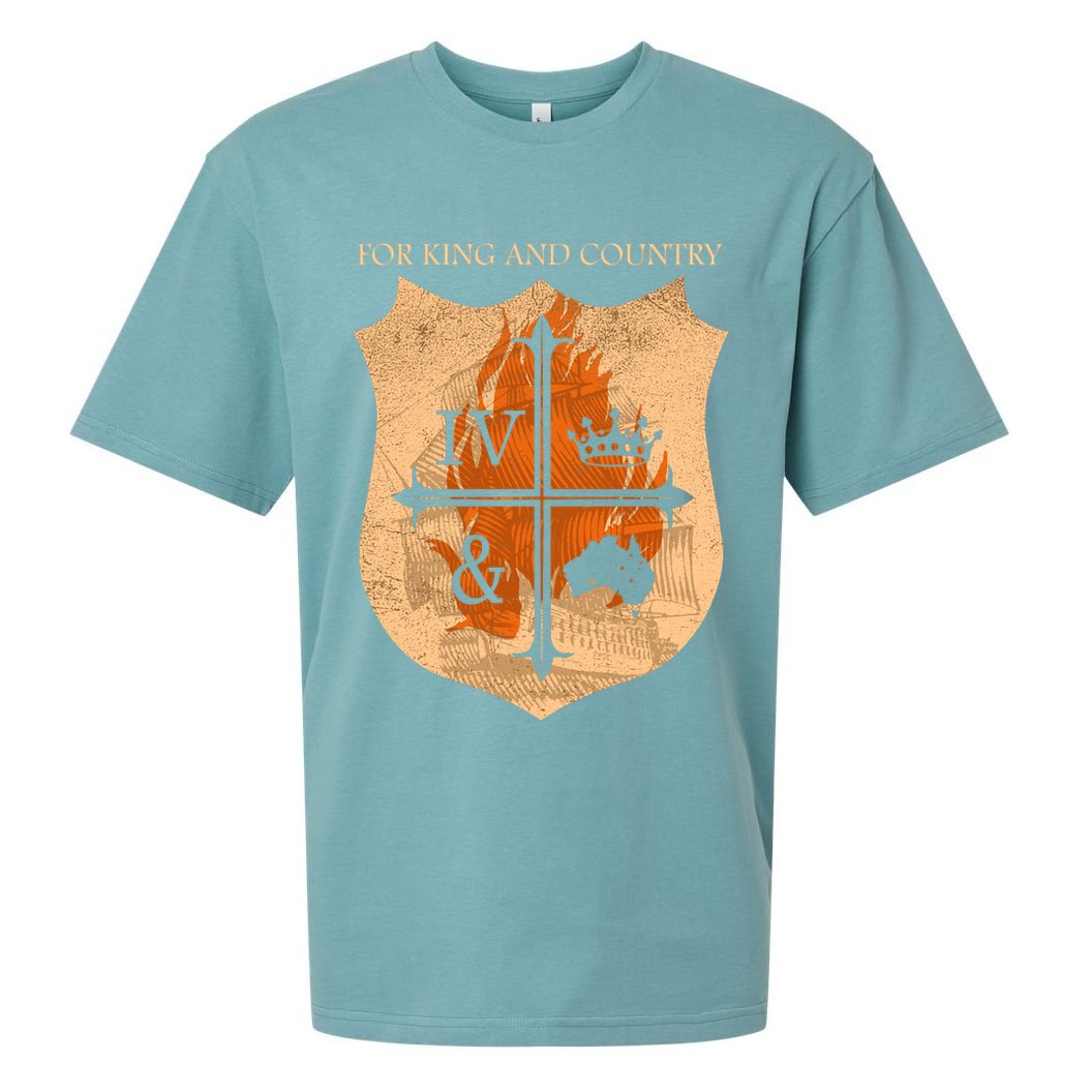 For King And Country Crest Friend Sueded Cloud Jersey T-Shirt