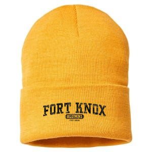 Fort Knox Alumni Retro Army Base Kentucky Sustainable Knit Beanie