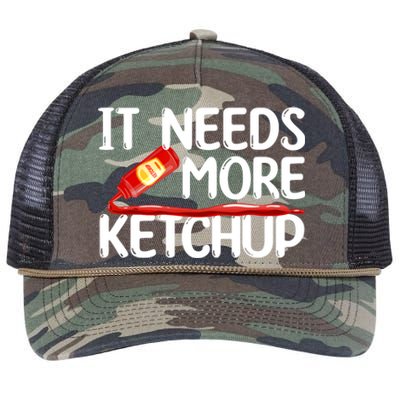 Funny Ketchup Art For Men Women Kids Catsup Condiment Lovers Retro Rope Trucker Hat Cap