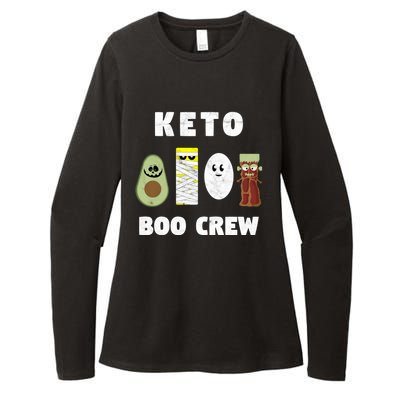 Funny Keto Boo Crew Squad Cute Gift Womens CVC Long Sleeve Shirt