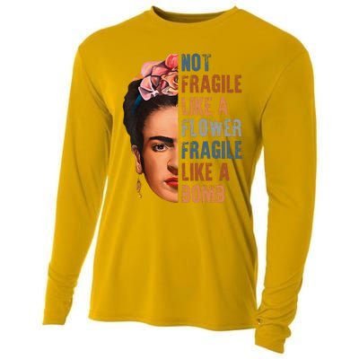 Frida Kahlo Be Like Her Not Fragile Flower Professor Cooling Performance Long Sleeve Crew